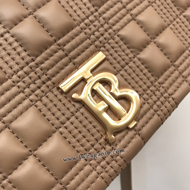 Burberry專門店新款羊皮小號TB蘿拉包 巴寶莉絎縫品牌格紋鏈條單肩挎背女包 yxb1545